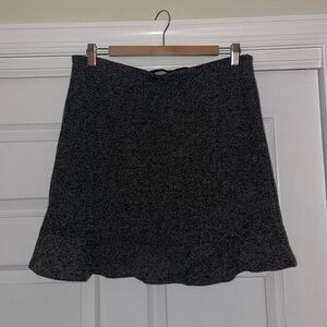 Loft elastic waist grey mini skirt